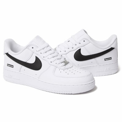 Supreme × Nike Air Force 1 Low "White/Black"