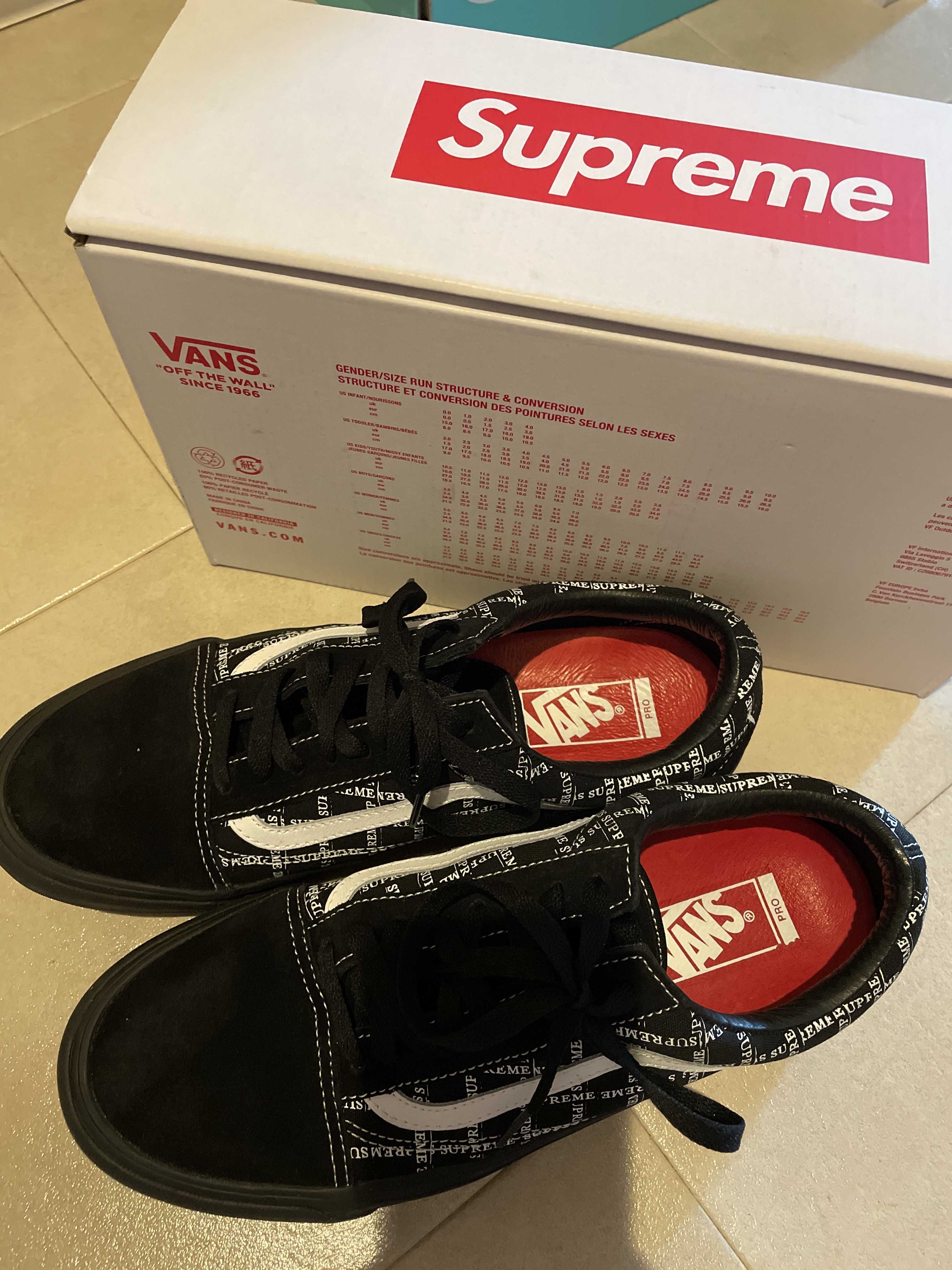 Supreme × Vans Old Skool "Black"