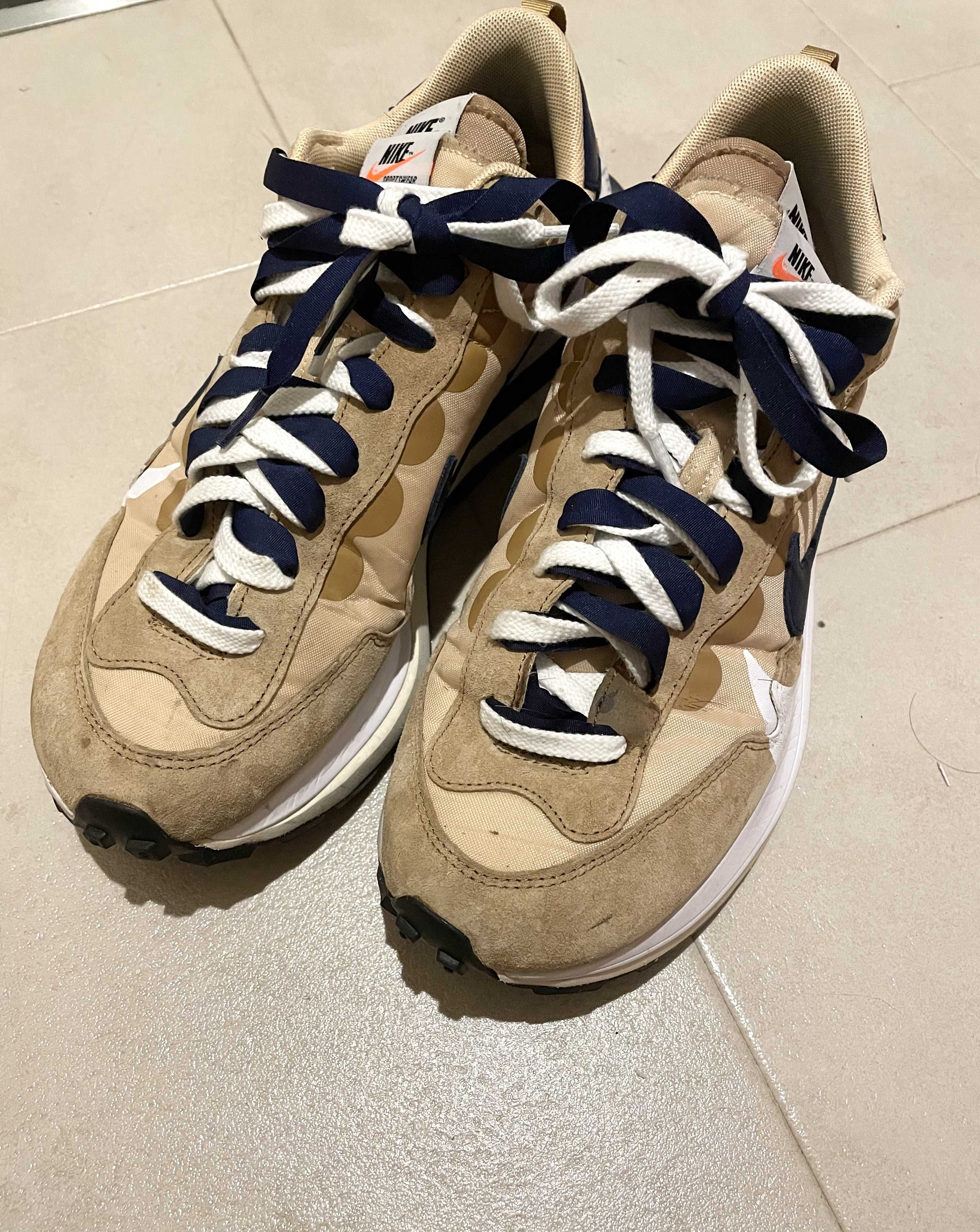 Sacai × Nike Vapor Waffle "Sesame And Blue Void"