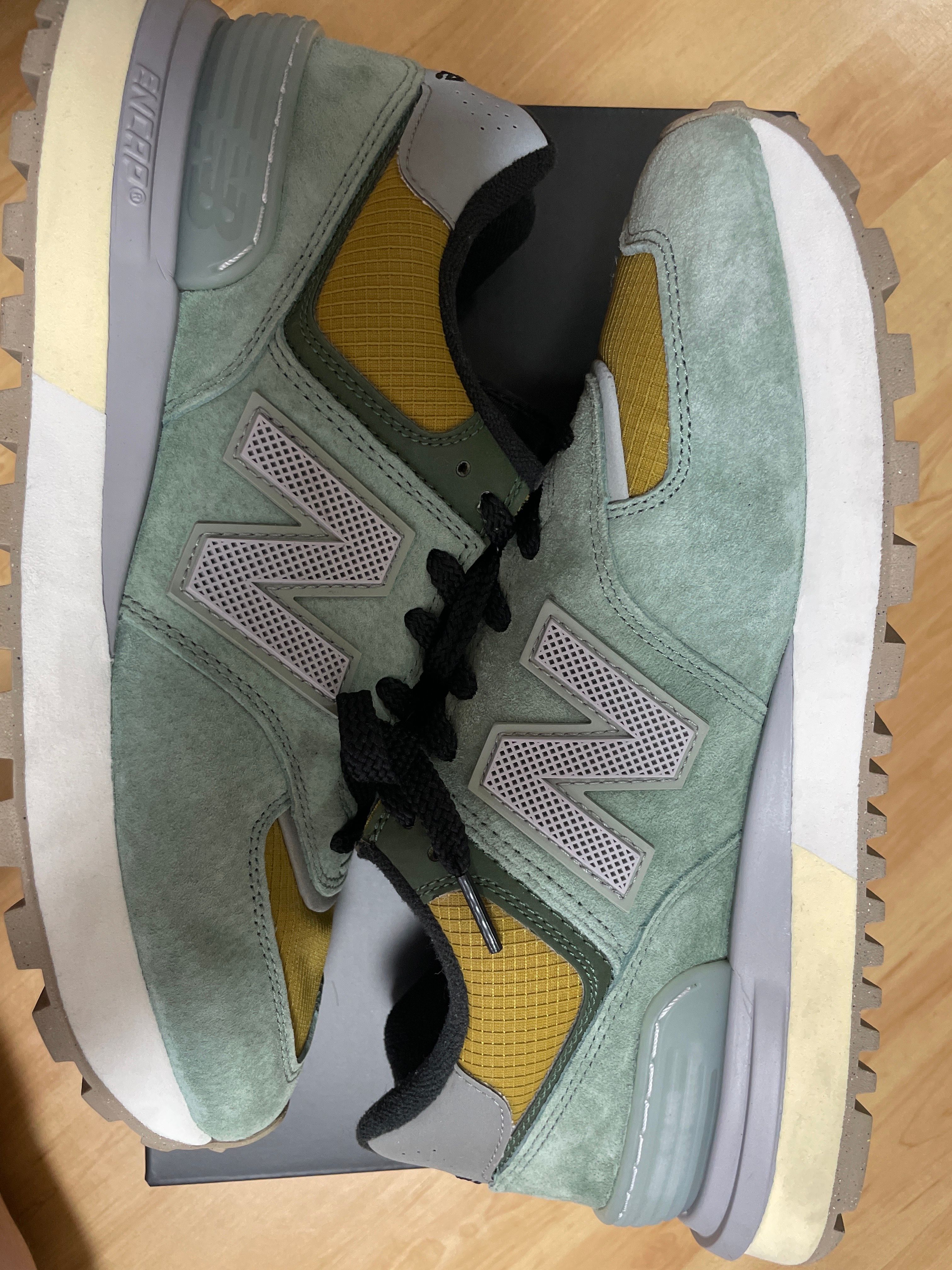 Stone Island × New Balance 574 Legacy "Green Clay"