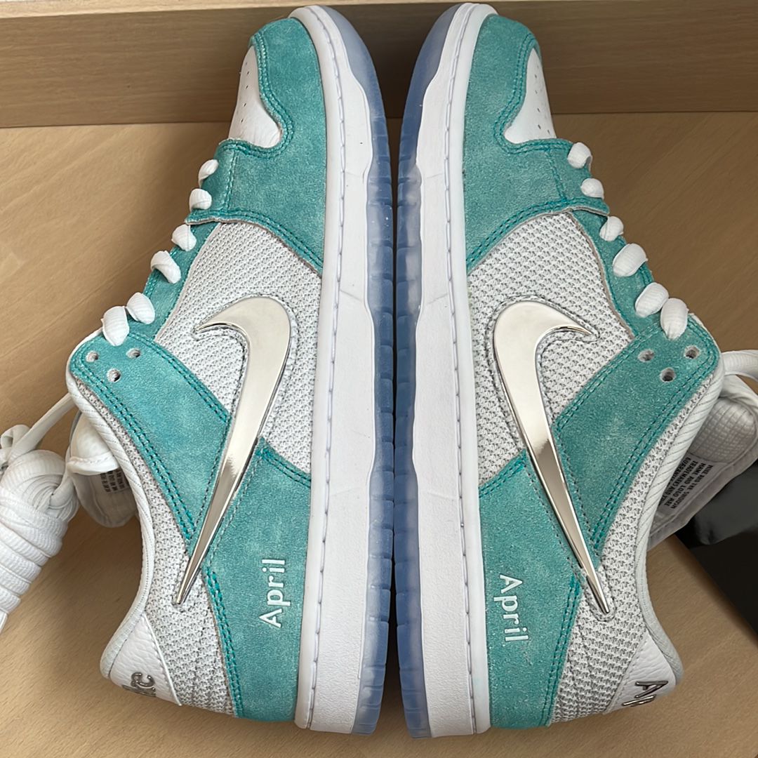 APRIL SKATEBOARDS × Nike SB Dunk Low Pro QS "White and Multi-Color"