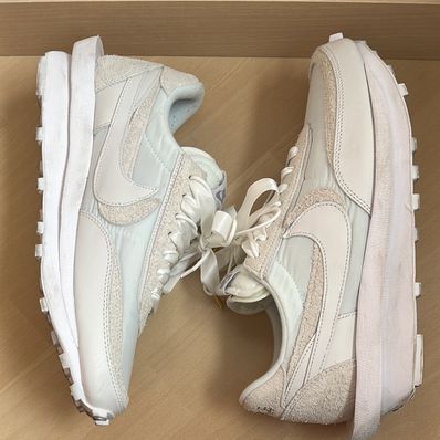 sacai × Nike LDV Waffle "Triple White"