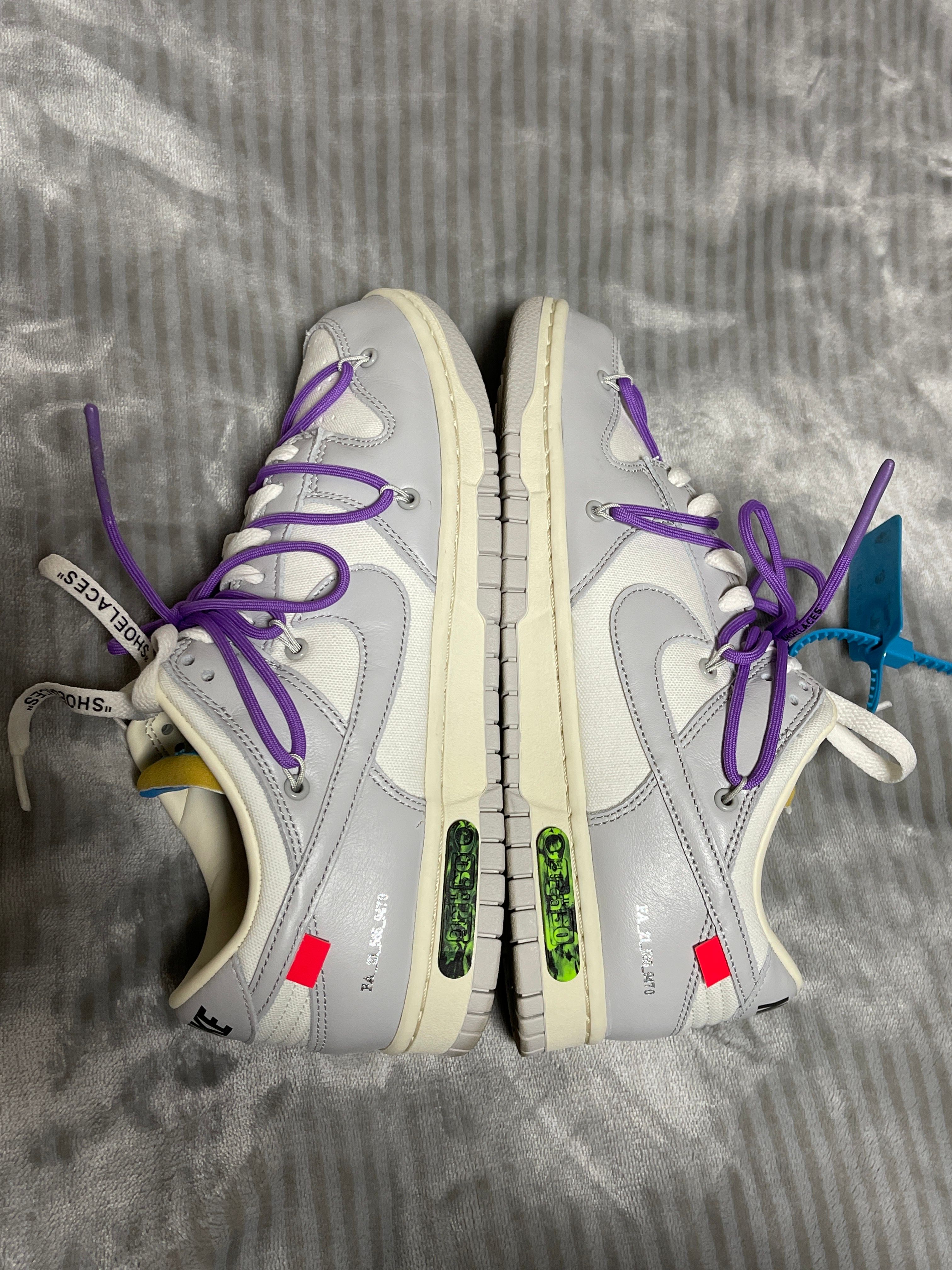 Off-White × Nike Dunk Low "Sail/Neutral Gray"