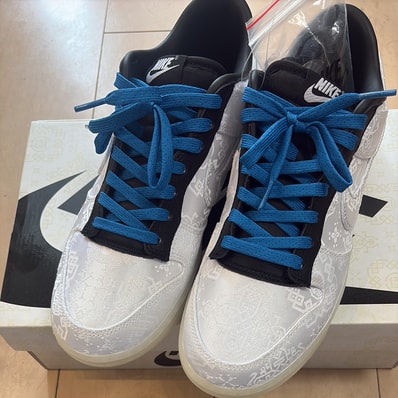 CLOT × fragment design × Nike Dunk Low "Black and White"