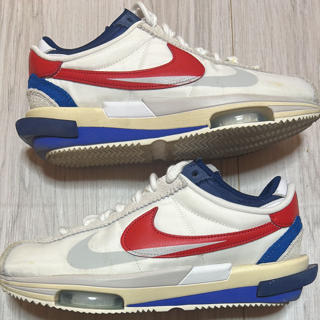 sacai × Nike Zoom Cortez "White and University Red"