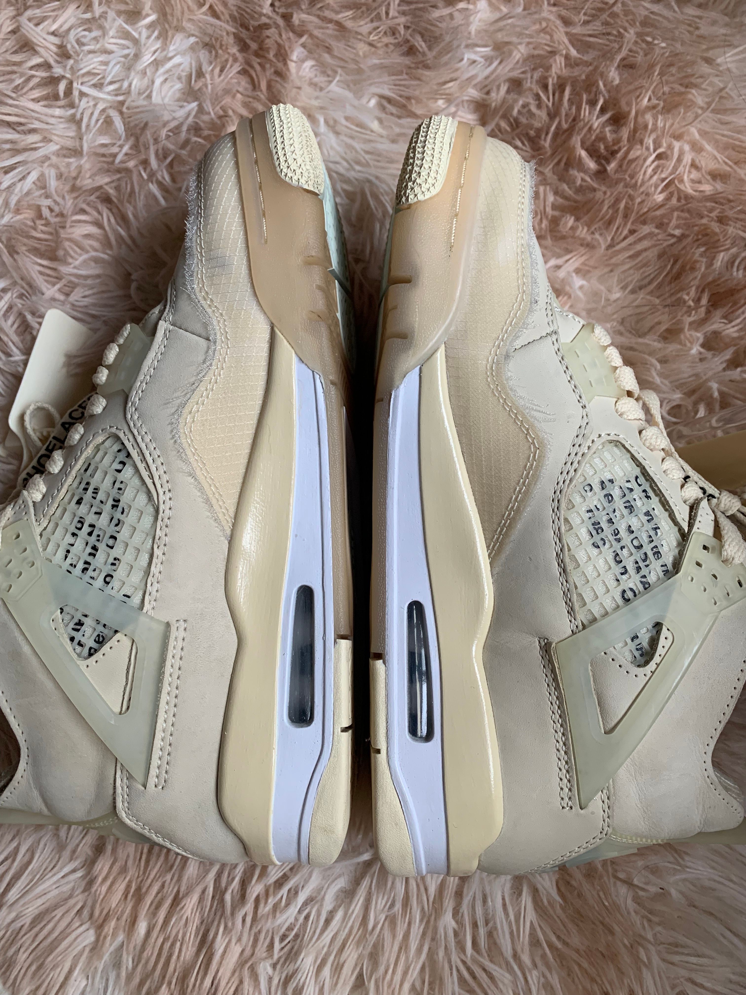 Off-White × Nike Women's Air Jordan 4 SP "Sail"
