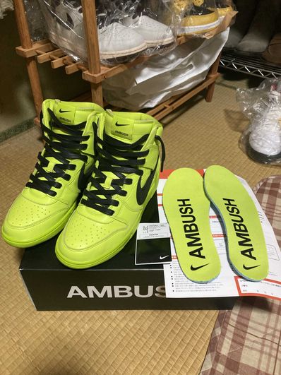 AMBUSH × NIKE DUNK HIGH "FLASH LIME"