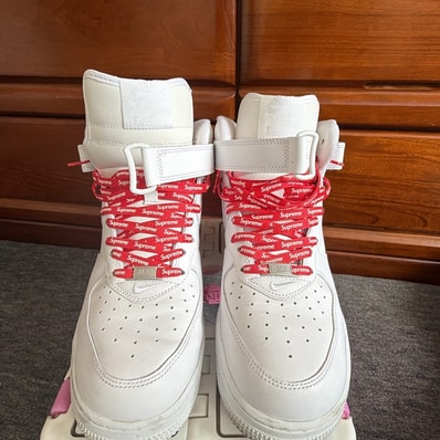 Supreme × Nike Air Force 1 Mid "White" FW24