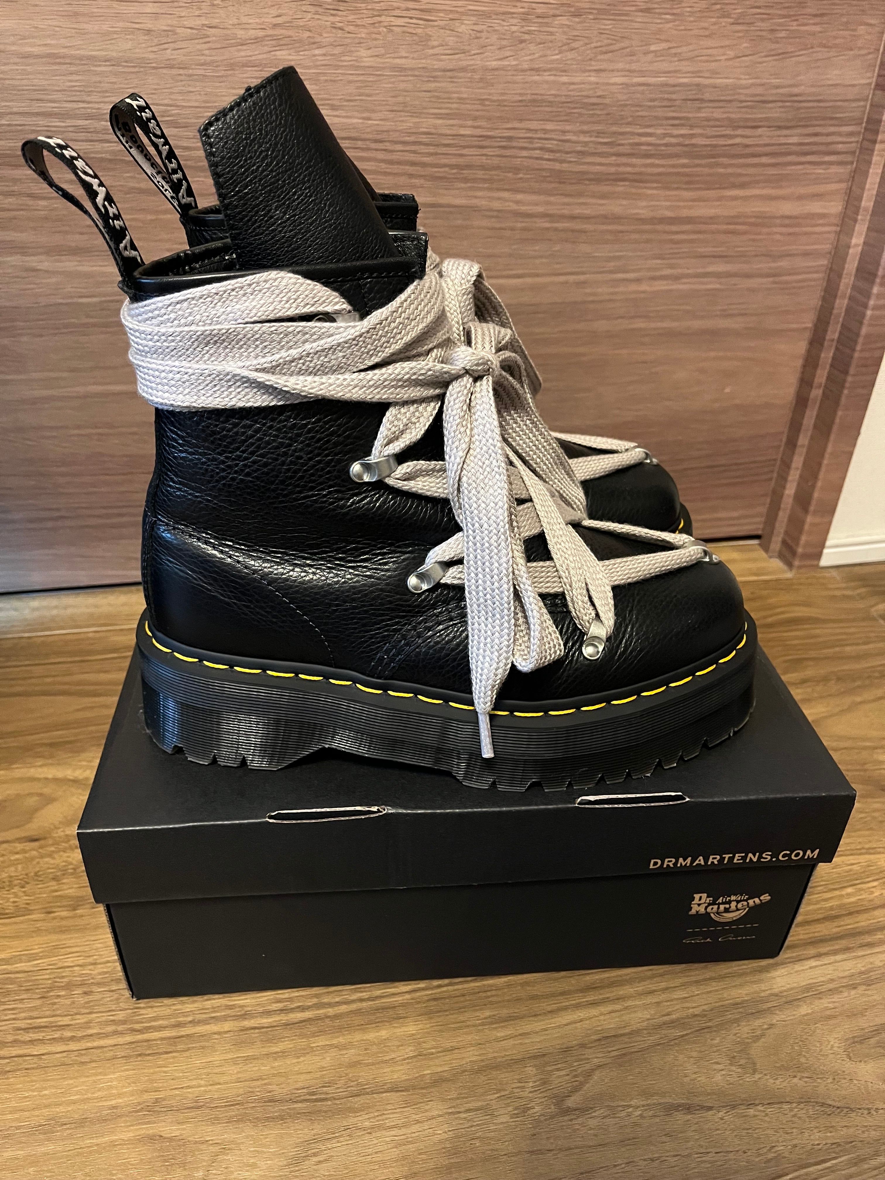 Rick Owens × Dr.Martens 1460 Quad Pent 8 Hole Boots "Black"