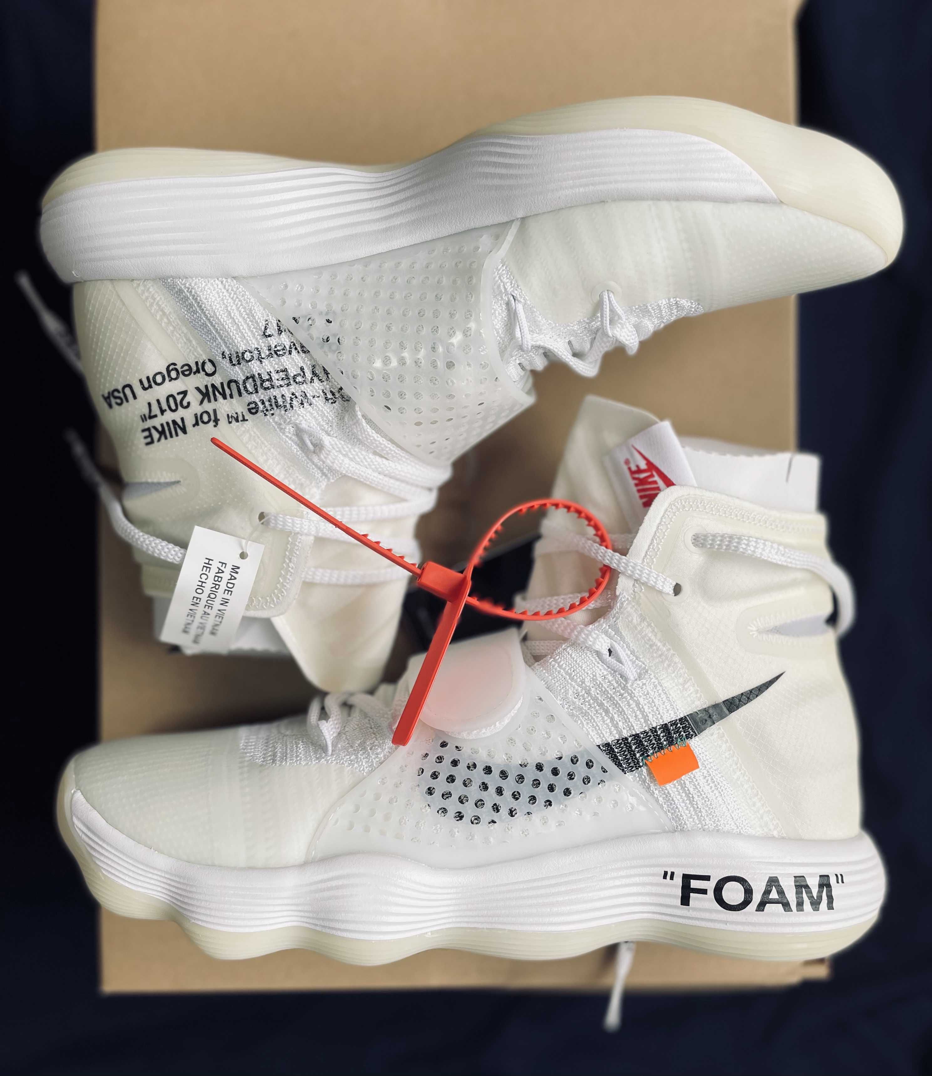 Off-White × Nike React Hyperdunk 2017 Flyknit "The 10/White"