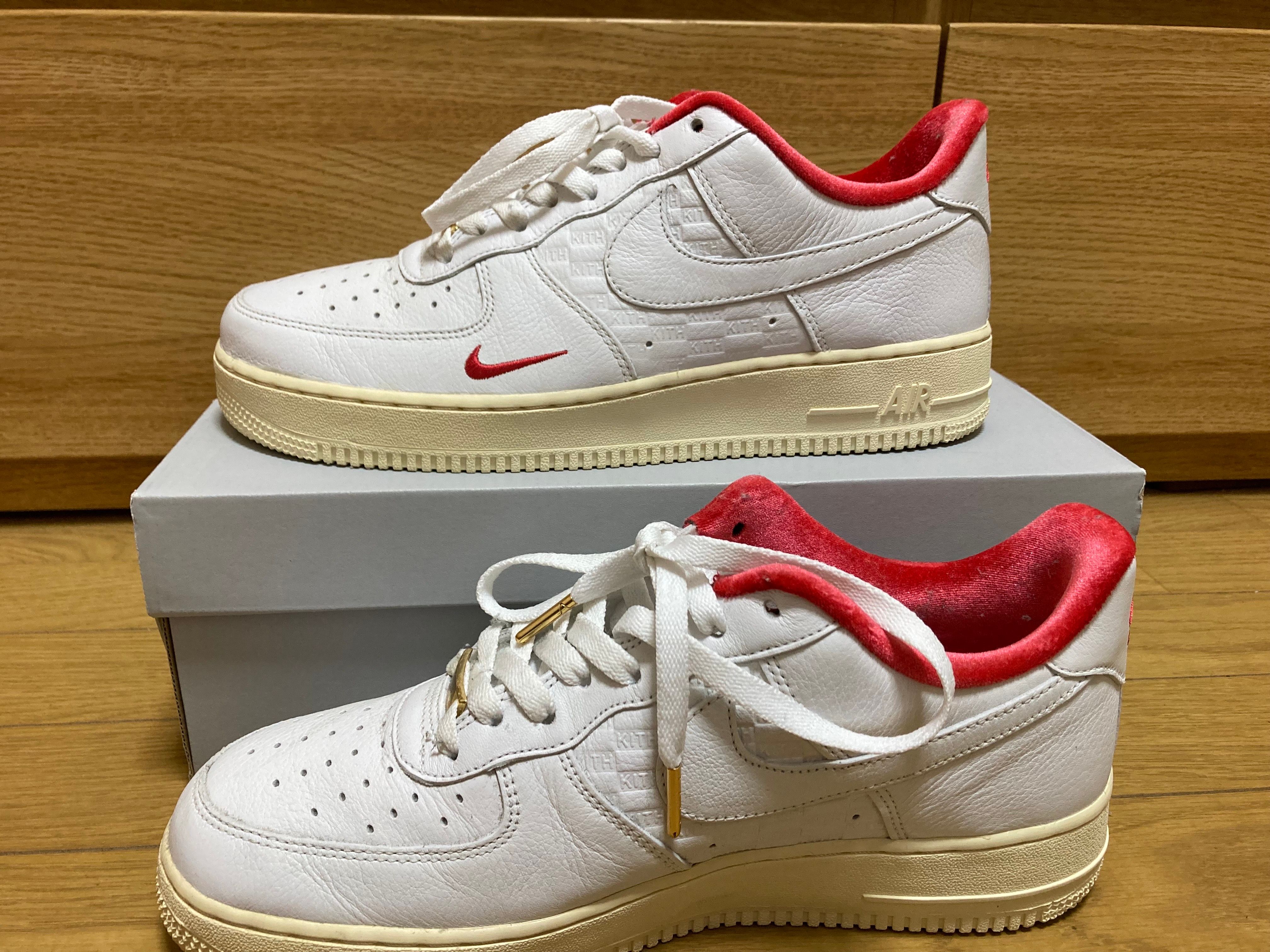 KITH × Nike Air Force 1 Low "White/Red"