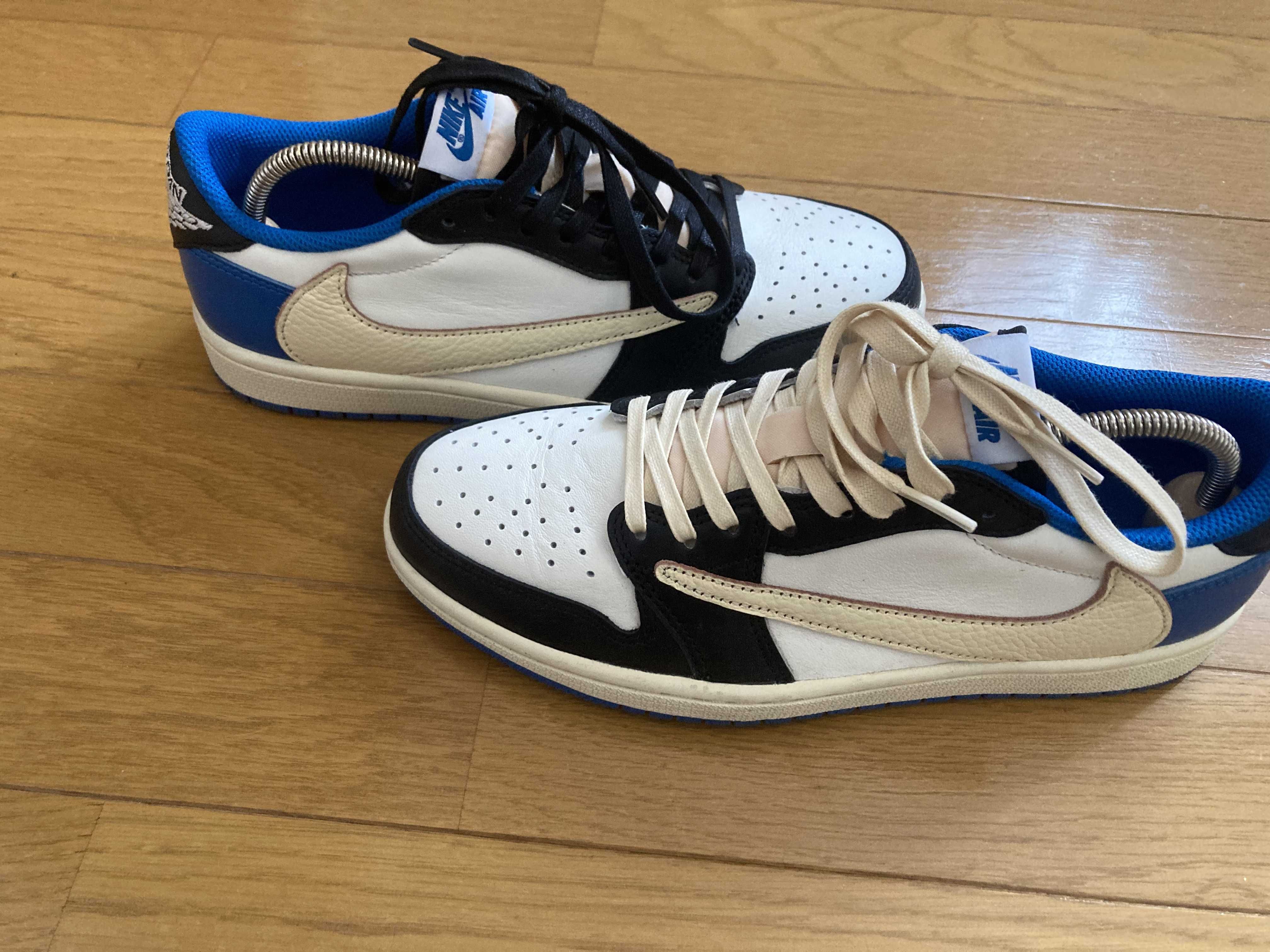 Travis Scott × fragment design × Nike Air Jordan 1 Low OG SP "Military Blue"