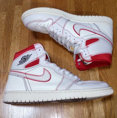 Nike Air Jordan 1 Retro High OG "Sail/University Red"