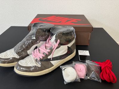 Travis Scott × Nike Air Jordan 1 Retro High OG TS SP "Sail/Dark Mocha"