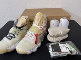 オフホワイト × ナイキ リアクト ハイパーダンク2017 フライニット "ザ テン/ホワイト"