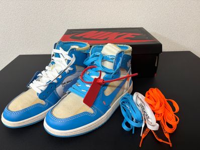 Off-White × Nike Air Jordan 1 High UNC "White/Dark Powder Blue"