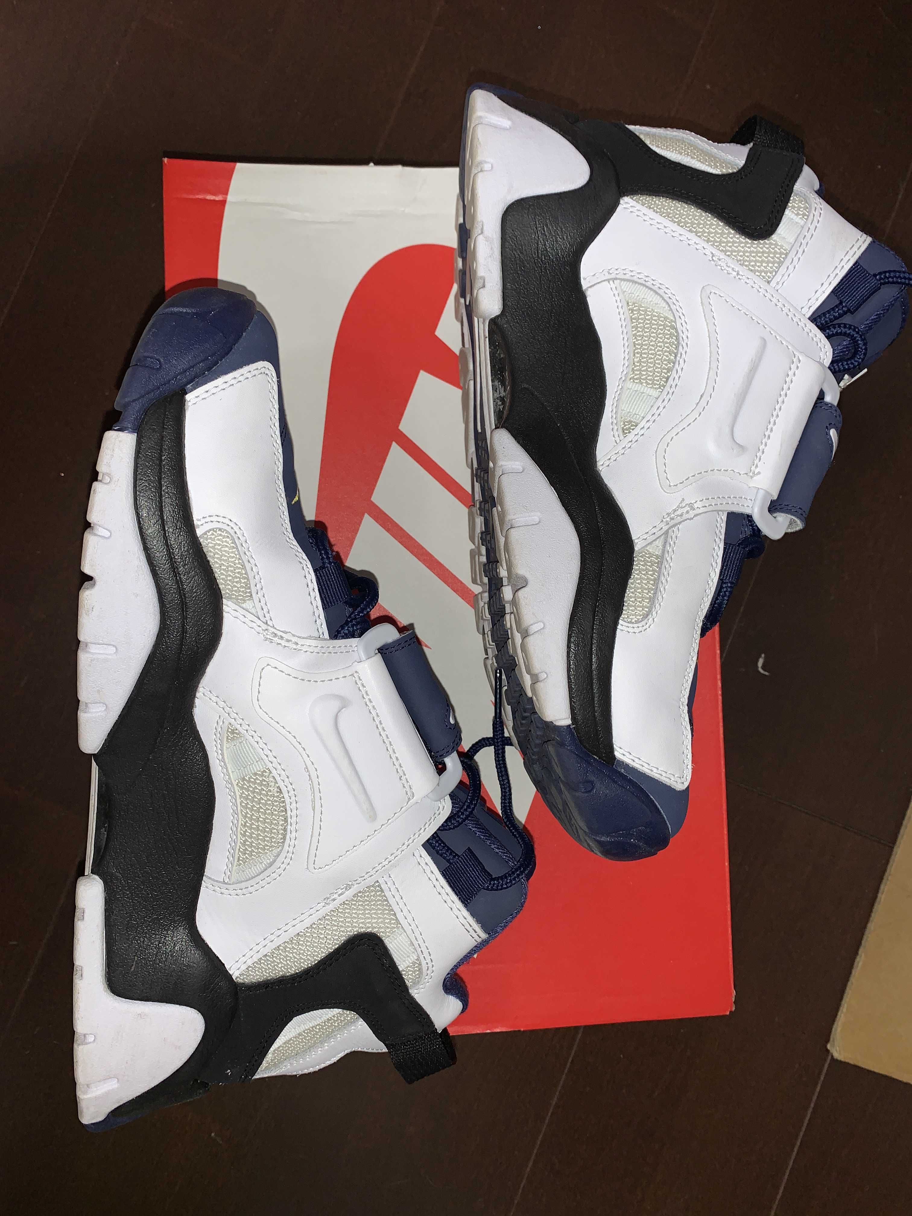 NIKE AIR BARRAGE MID WHITE/NAVY