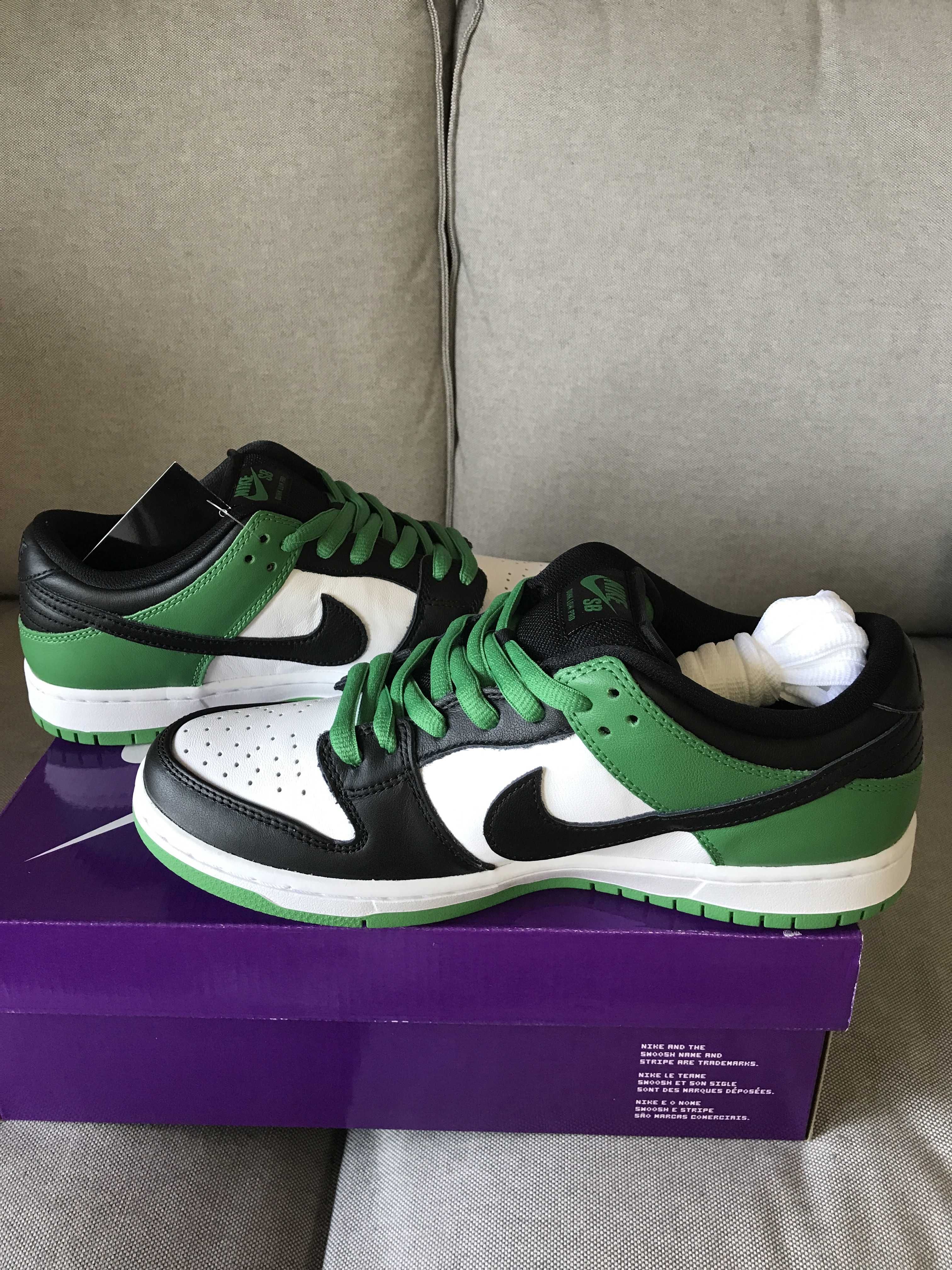 Nike SB Dunk Low Pro "Black and Classic Green"