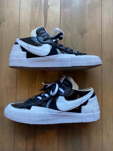 sacai × Nike Blazer Low "Black Patent Leather"