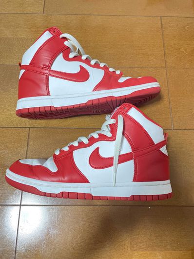 Nike Dunk High "Championship White and Red"