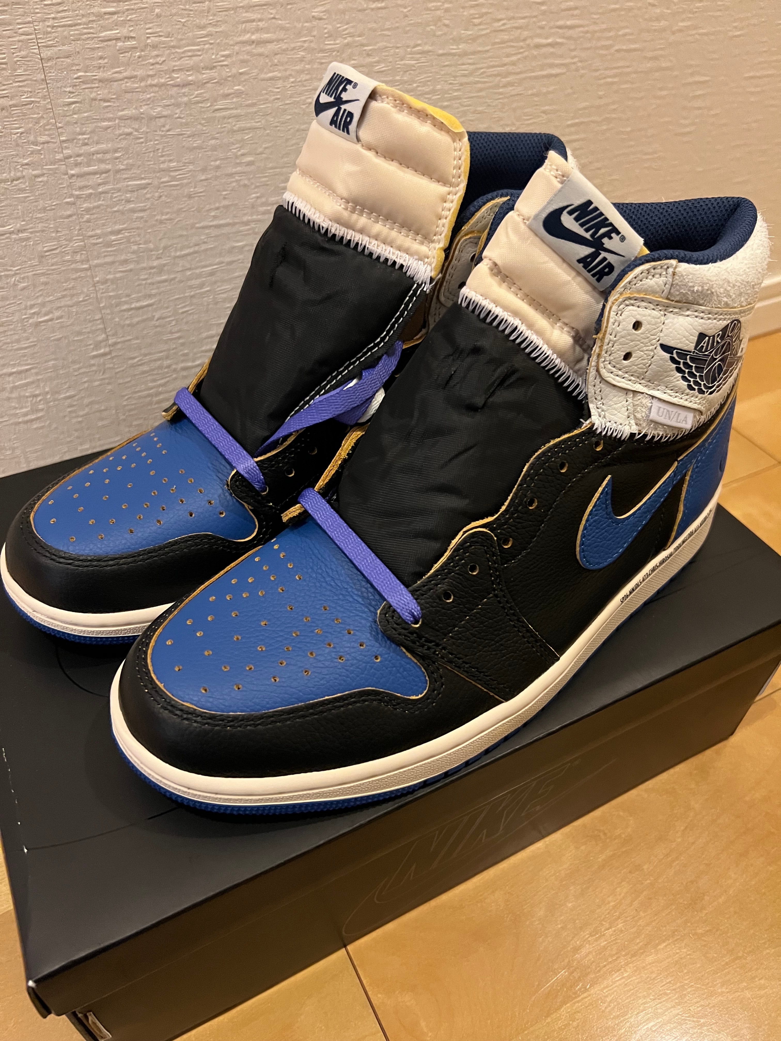 fragment design × UNION × Nike Air Jordan 1 High OG "Sport Royal"