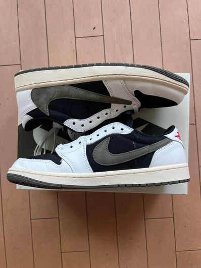 Travis Scott × Nike Women's Air Jordan 1 Low OG "Medium Olive"