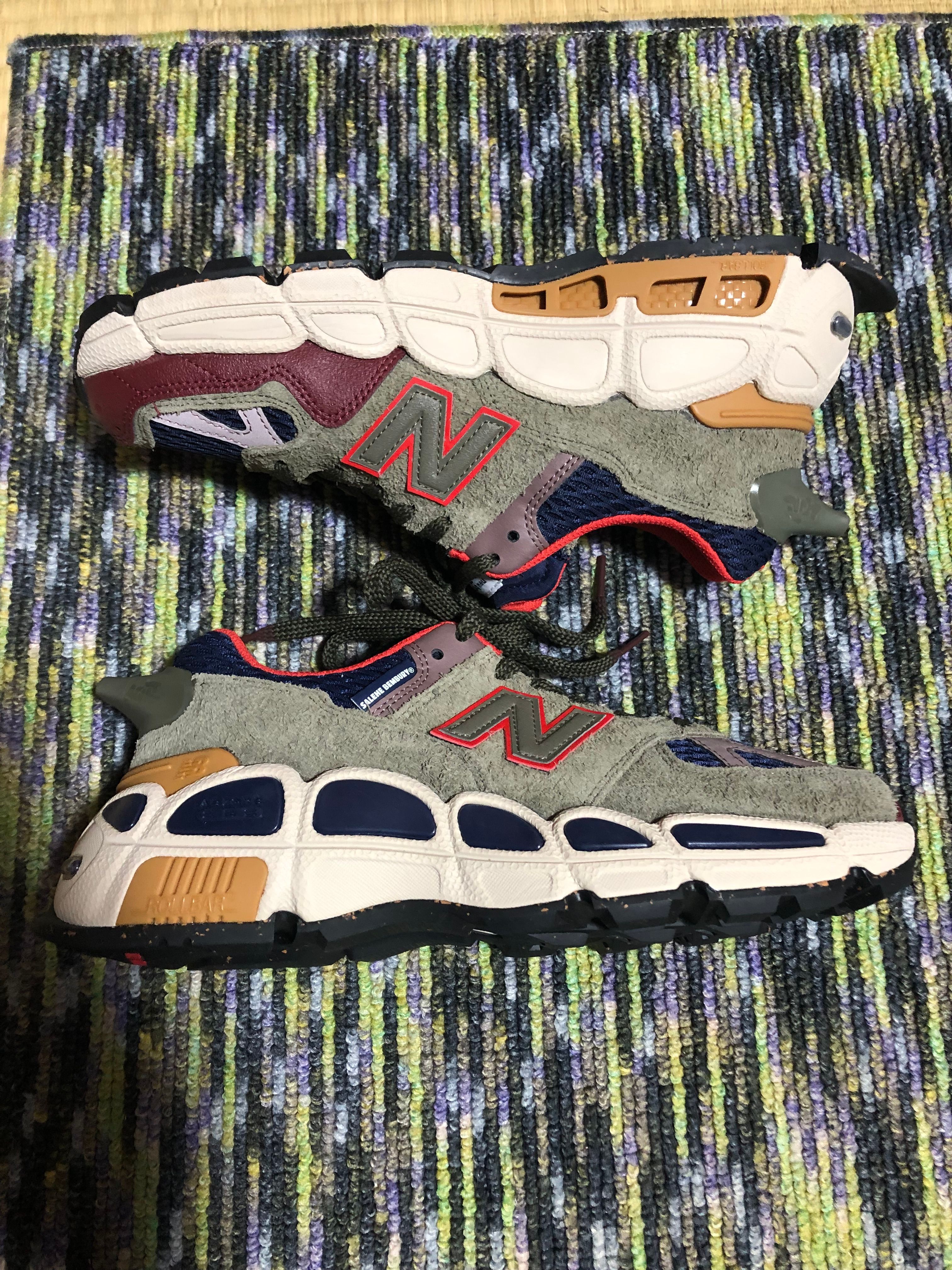 Salehe Bembury × New Balance 574 Yurt "Olive/Red"