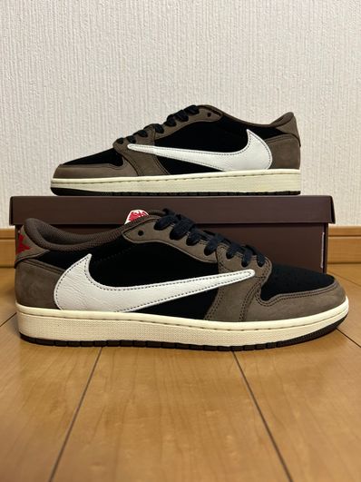 Travis Scott × Nike Air Jordan 1 Low OG SP-T "Black/Dark Mocha"