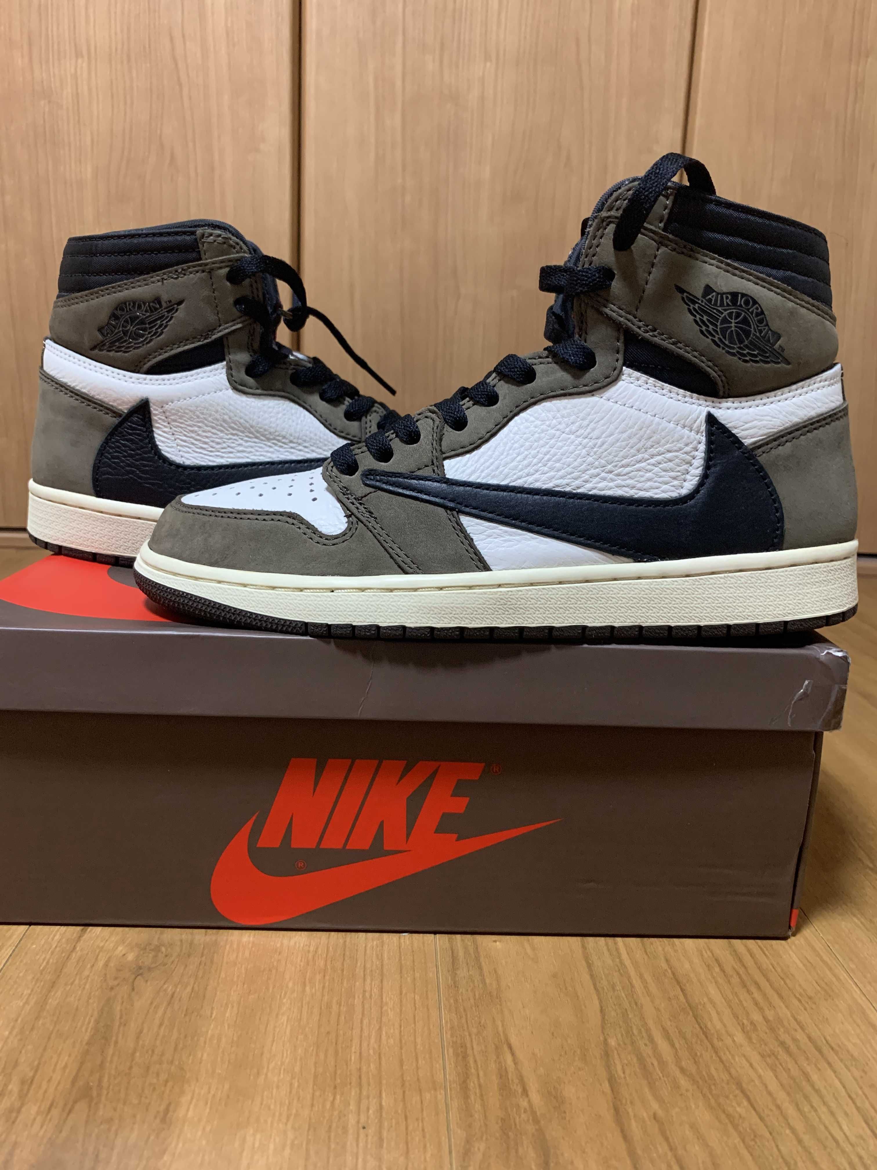 Travis Scott × Nike Air Jordan 1 Retro High OG TS SP "Sail/Dark Mocha"