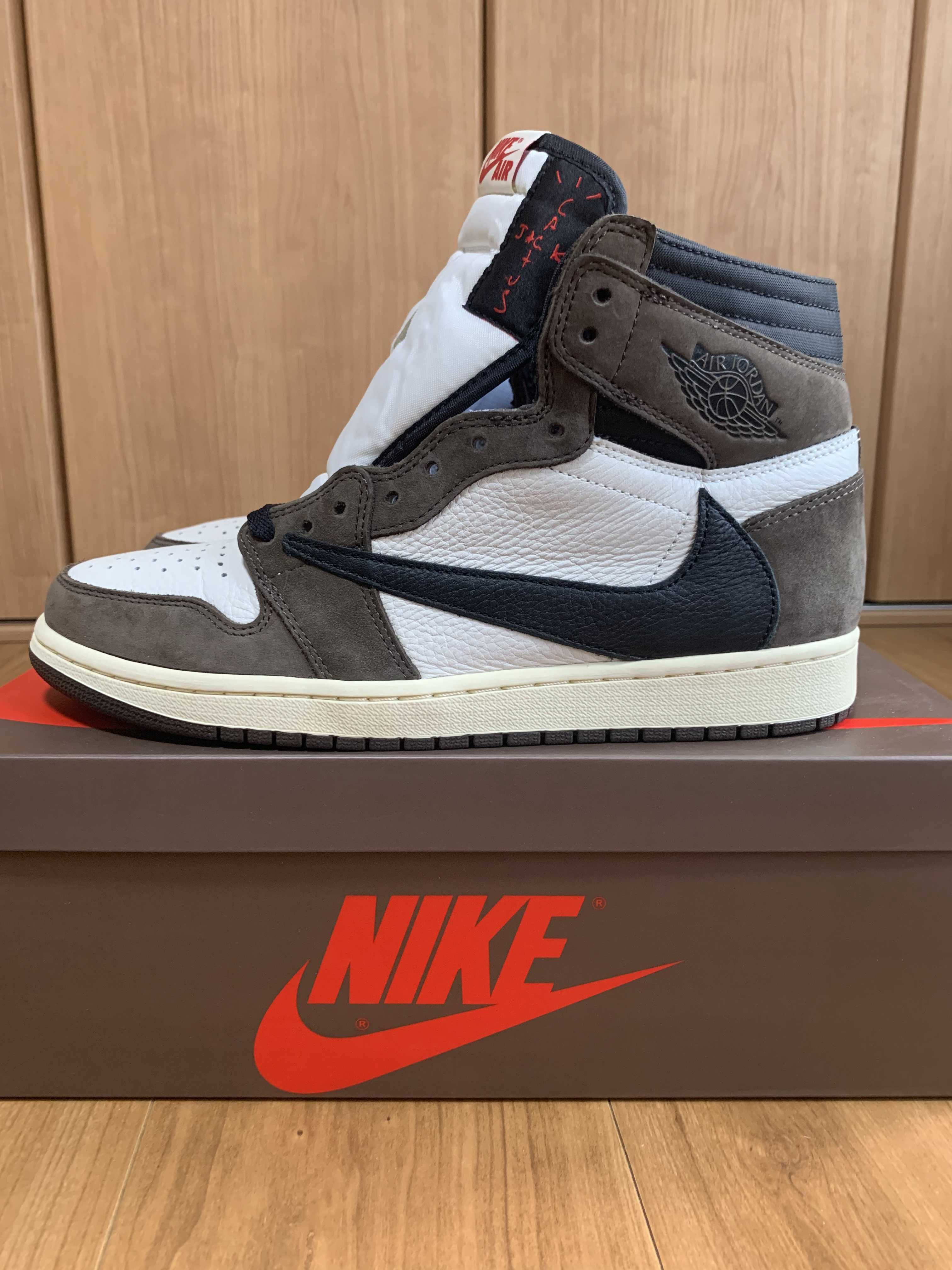 Travis Scott × Nike Air Jordan 1 Retro High OG TS SP "Sail/Dark Mocha"