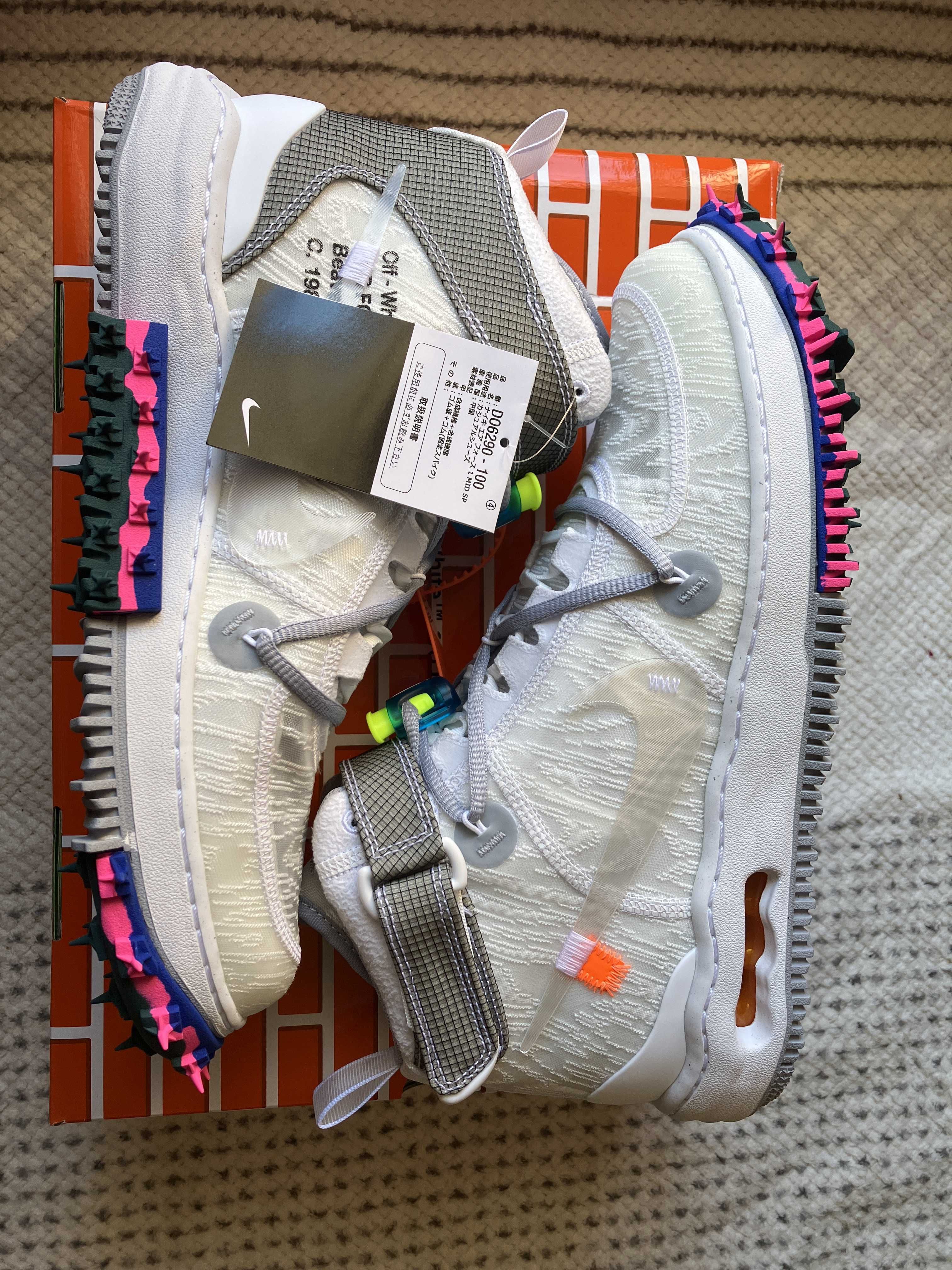 Off-White × Nike Air Force 1 Mid "White"