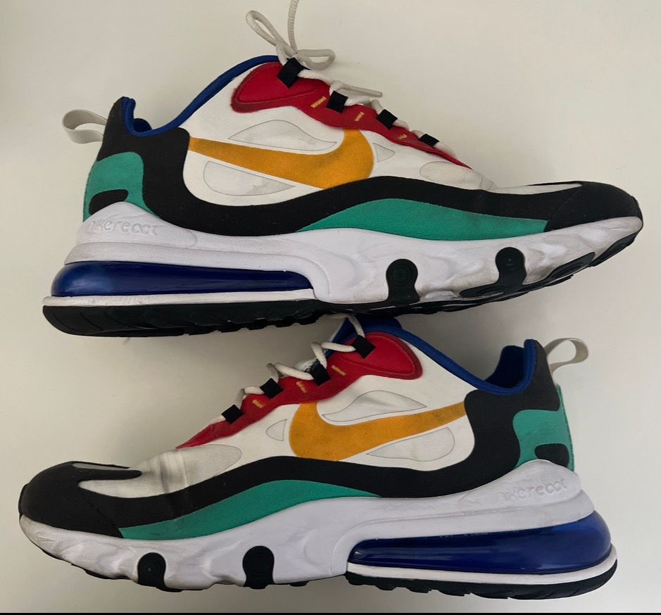 Nike Air Max 270 React "Phantom/University Gold/University Red"