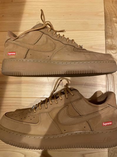Supreme × Nike Air Force 1 Low "Flax/Wheat"