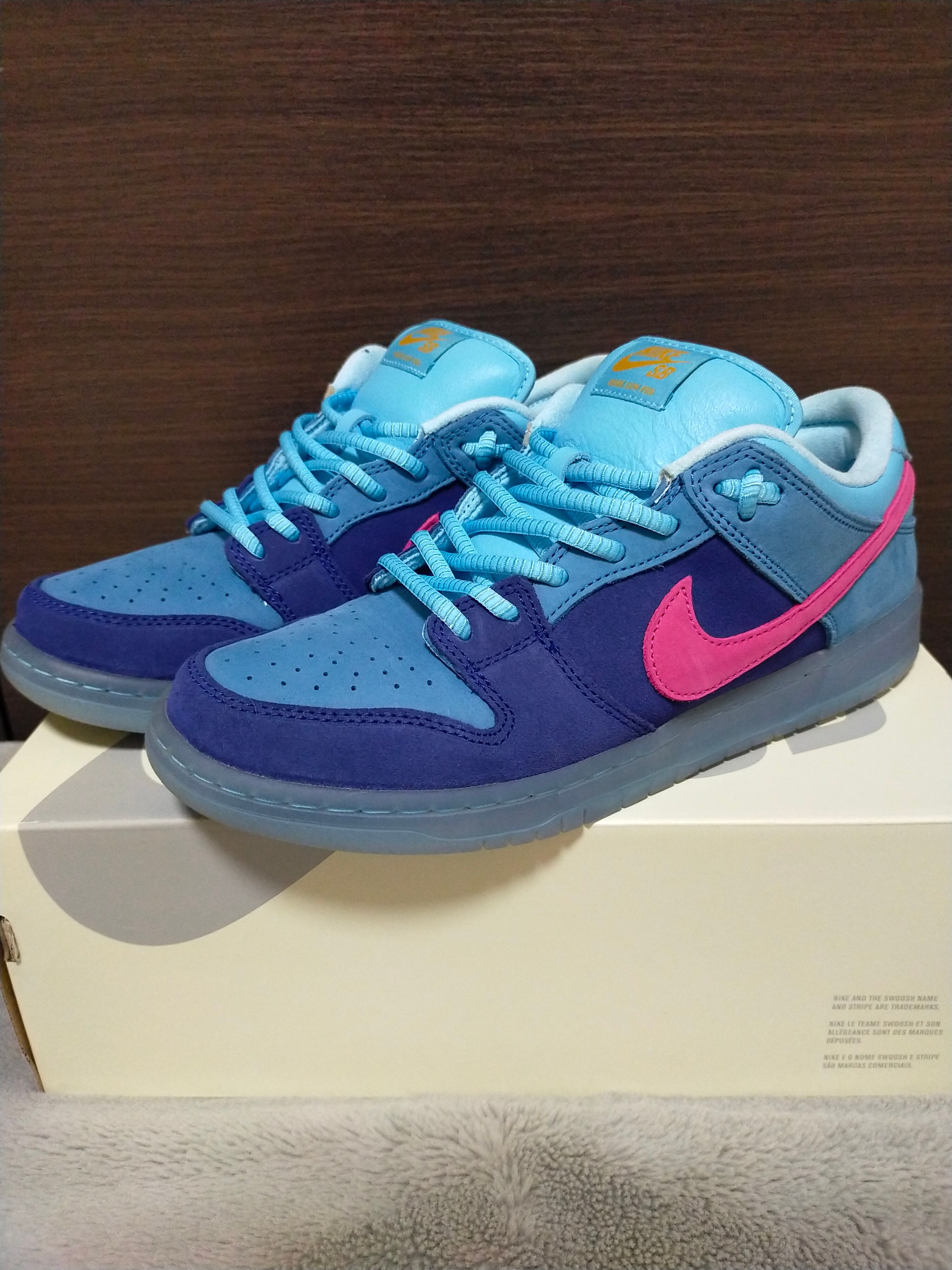 Run The Jewels × Nike SB Dunk Low "Deep Royal Blue and Active Pink"