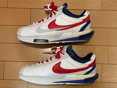 sacai × Nike Zoom Cortez "White and University Red"