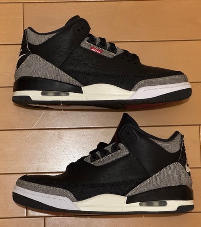Levi's × Nike Air Jordan 3 Retro SP "Black and White" (LEVI'S Tab)