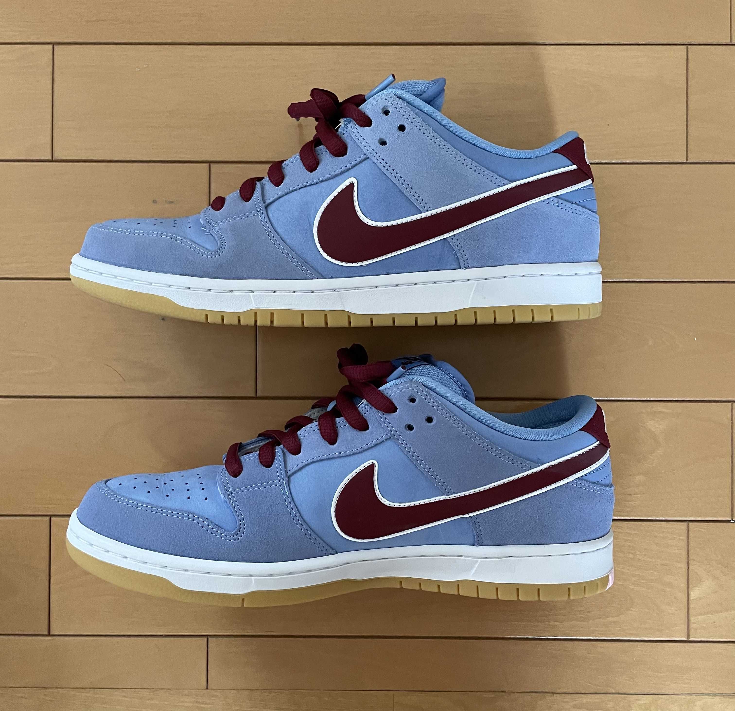 Nike SB Dunk Low Pro "Philadelphia Phillies/Valor Blue and Team Maroon"