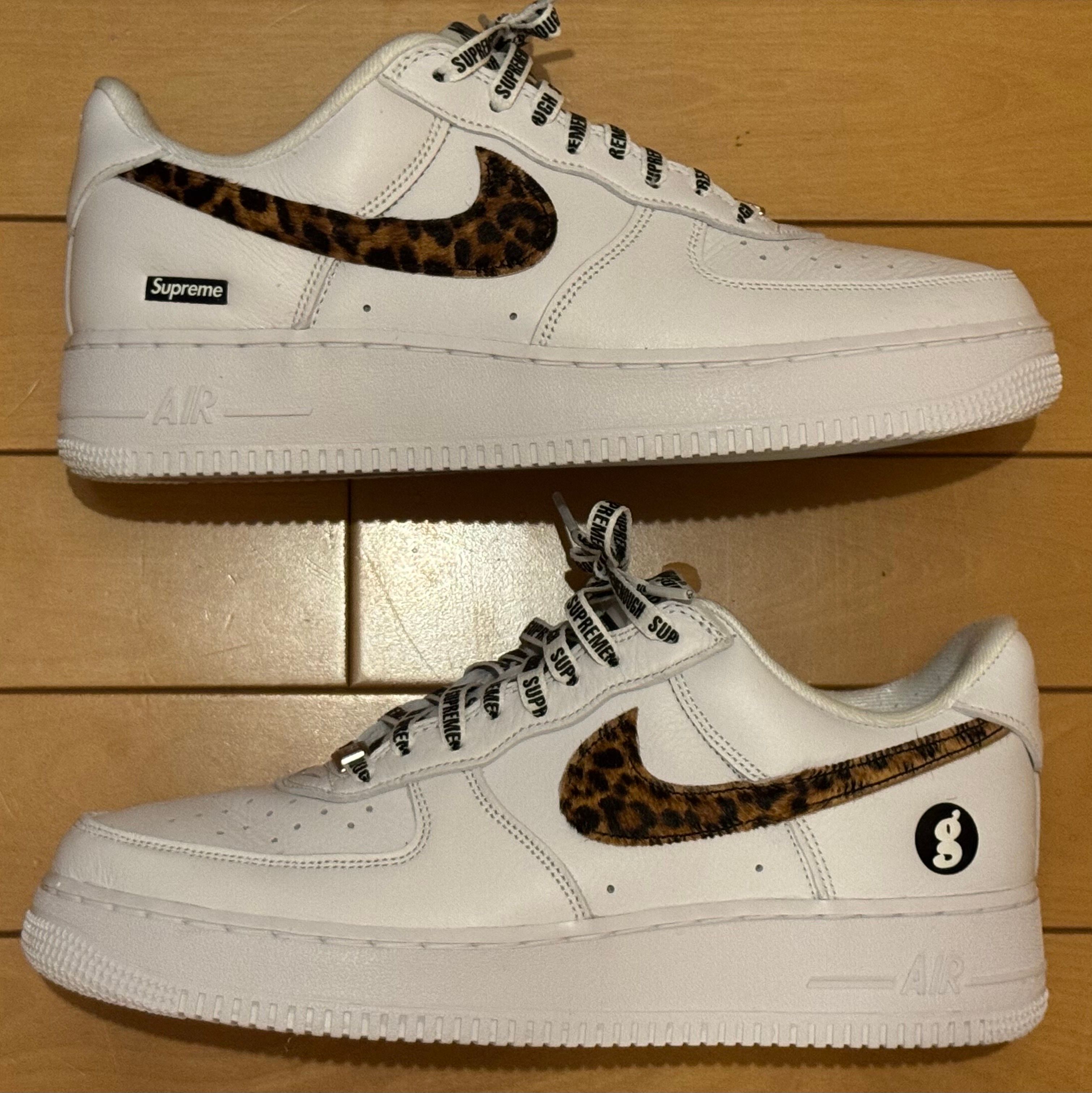 GOODENOUGH × Supreme × Nike Air Force 1 Low "White/Leopard" (25SS Week15)