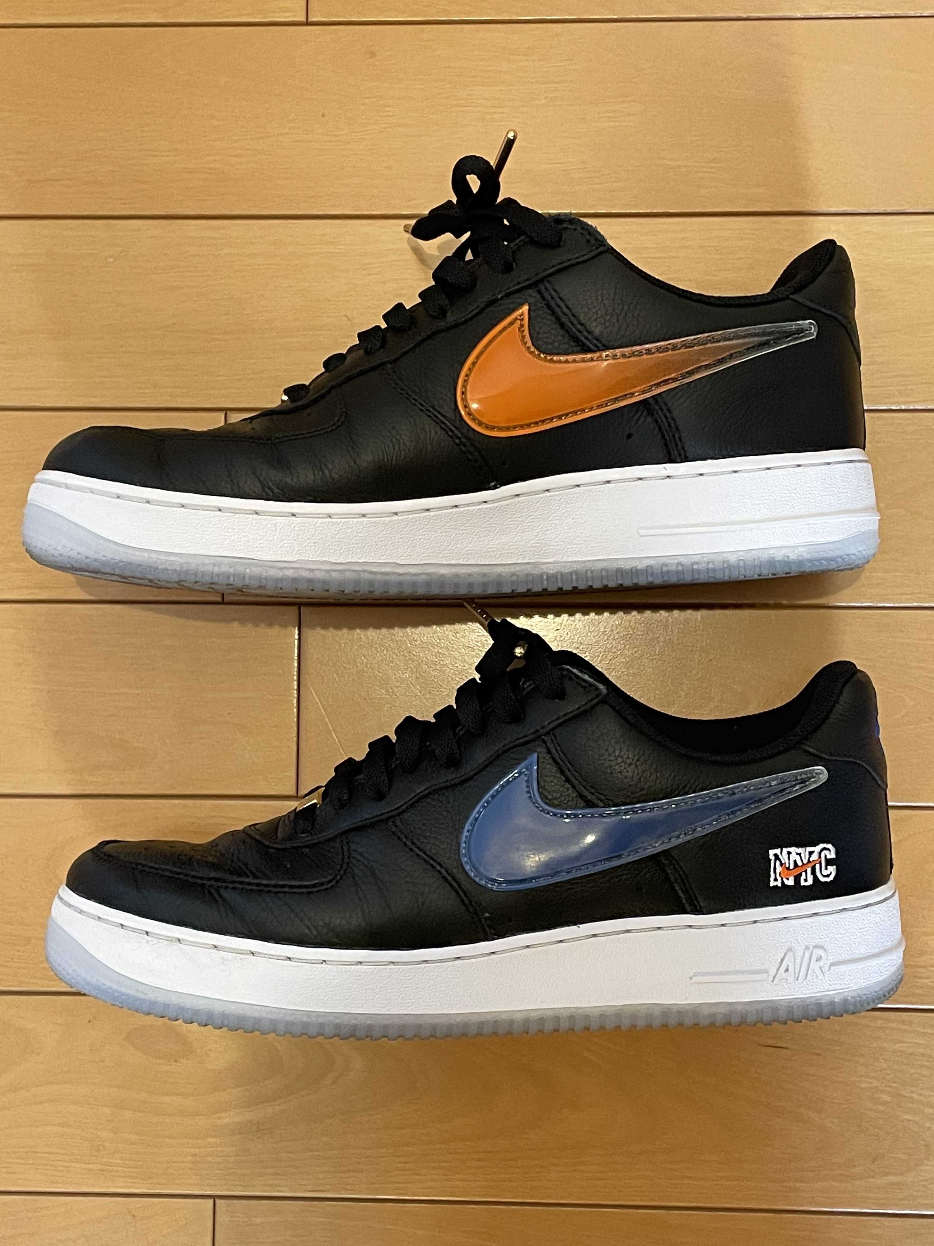 KITH × Nike Air Force 1 Low New York Knicks "Black/Brilliant Orange/Rush/Brilliant White"