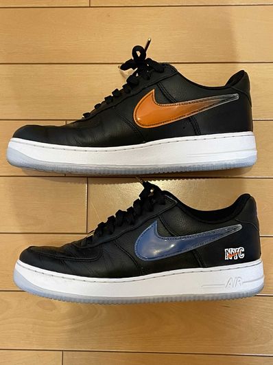 KITH × Nike Air Force 1 Low New York Knicks "Black/Brilliant Orange/Rush/Brilliant White"