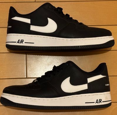 Supreme × COMME des GARCONS SHIRT × Nike Air Force 1 Low "Black/White" (2018)