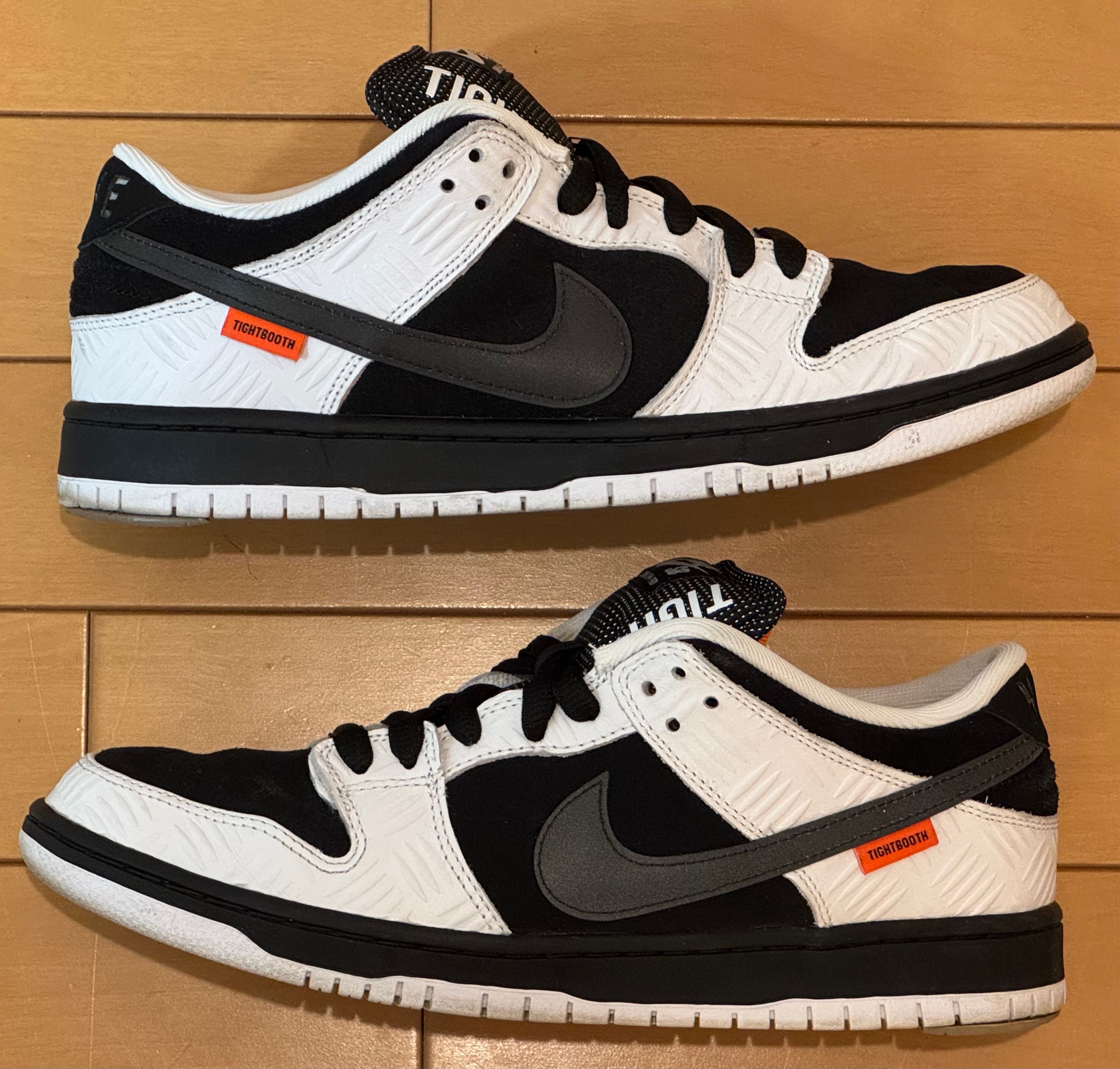 TIGHTBOOTH × Nike SB Dunk Low Pro QS "Black and White"