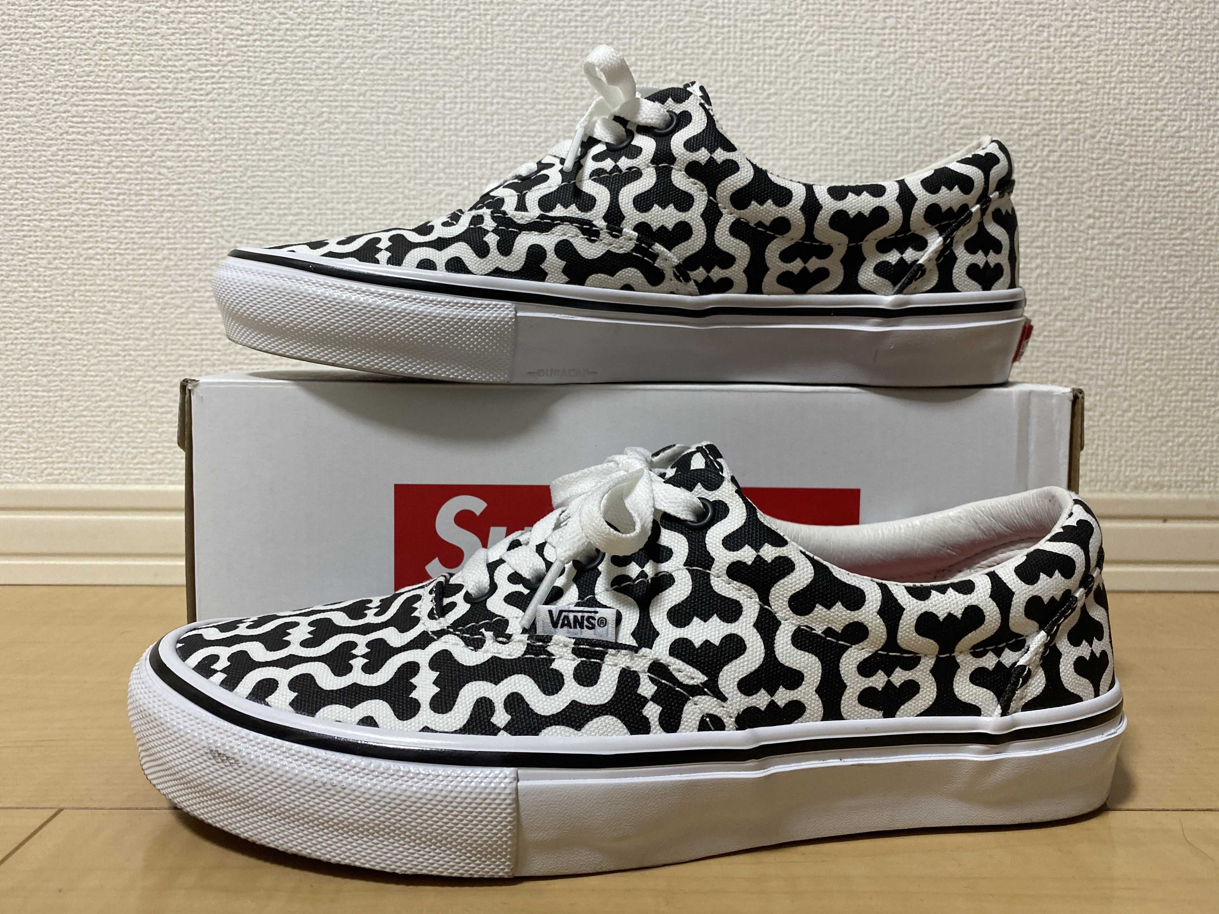 Supreme × Vans Monogram S Logo Skate ERA "Black"