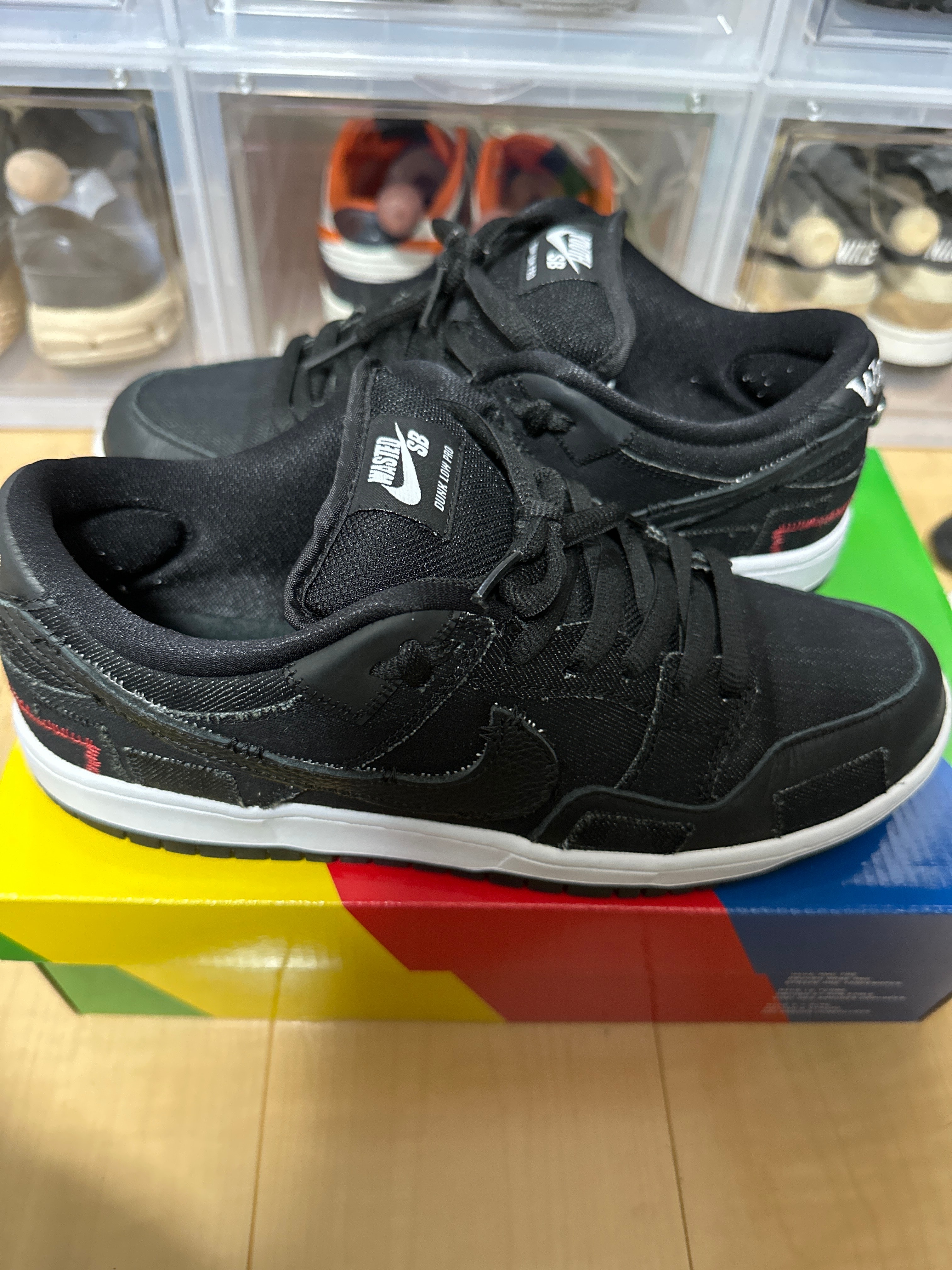 Wasted Youth × Nike SB Dunk Low "Black Denim" / VERDY