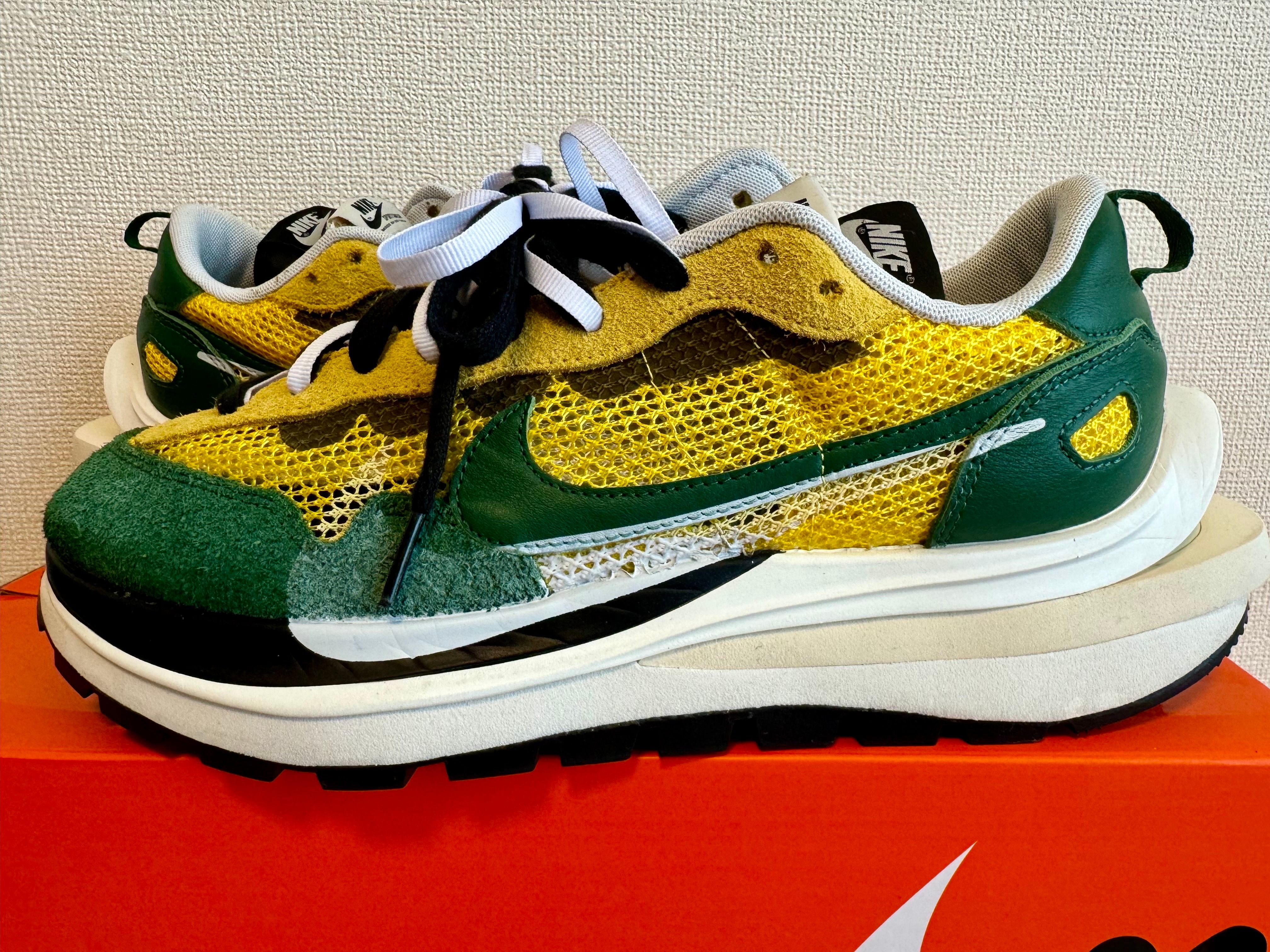 sacai × Nike Vapor Waffle "Tour Yellow/Stadium Green-Sail"
