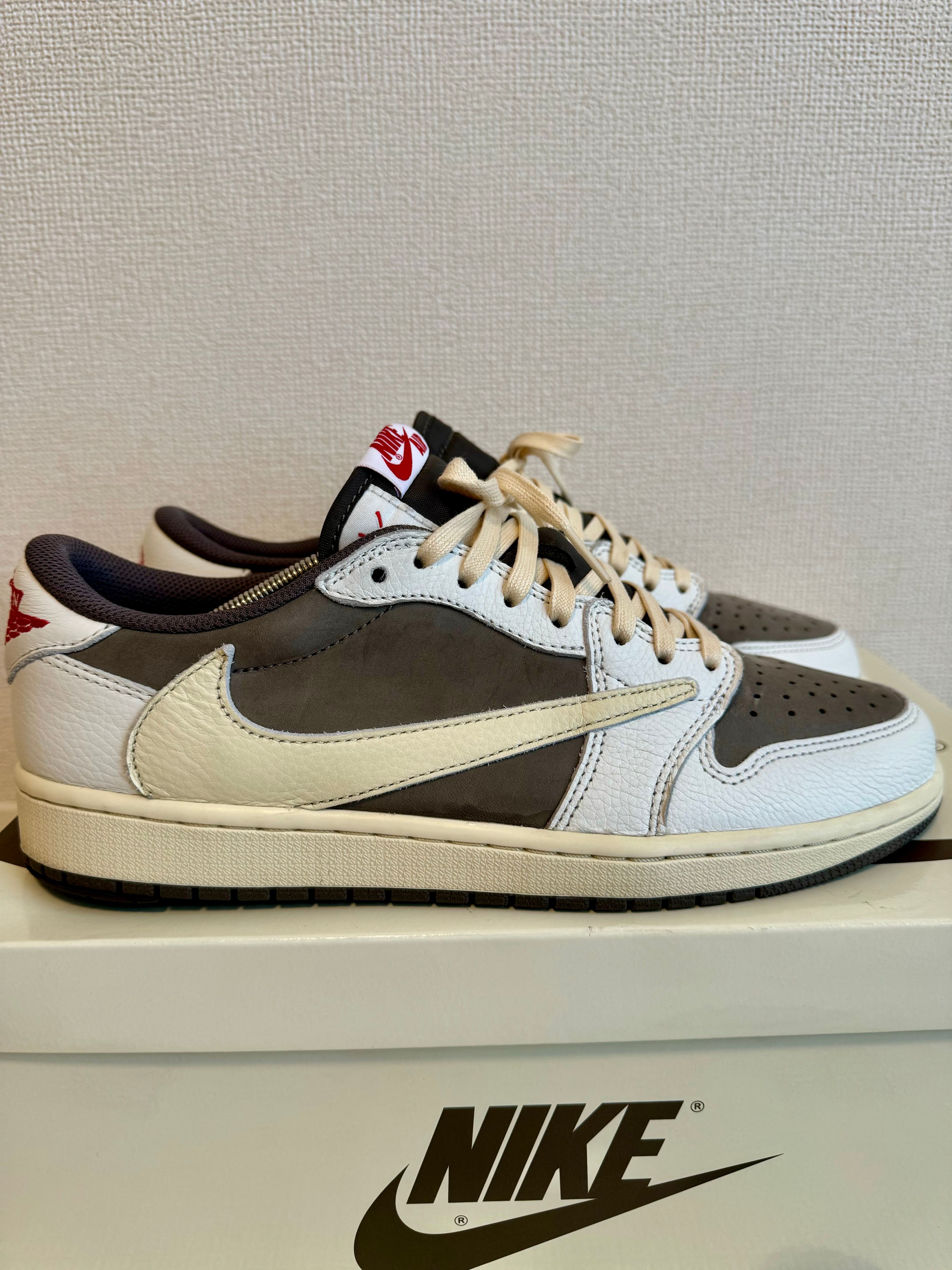 Travis Scott × Nike Air Jordan 1 Low OG SP "Reverse Mocha/Sail and Ridgerock"