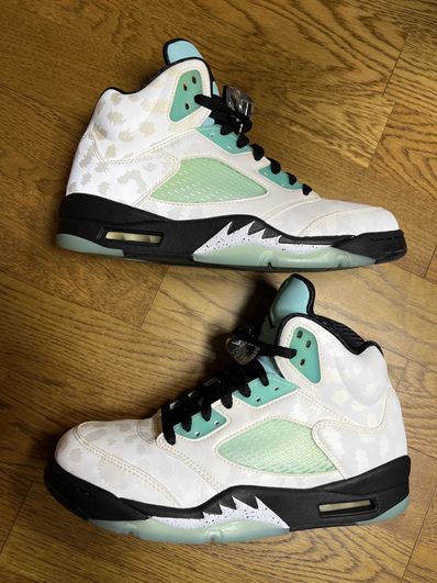 Nike Air Jordan 5 "White/Black/Island Green"