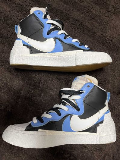 sacai × NIKE BLAZER MID "BLACK / BLUE"