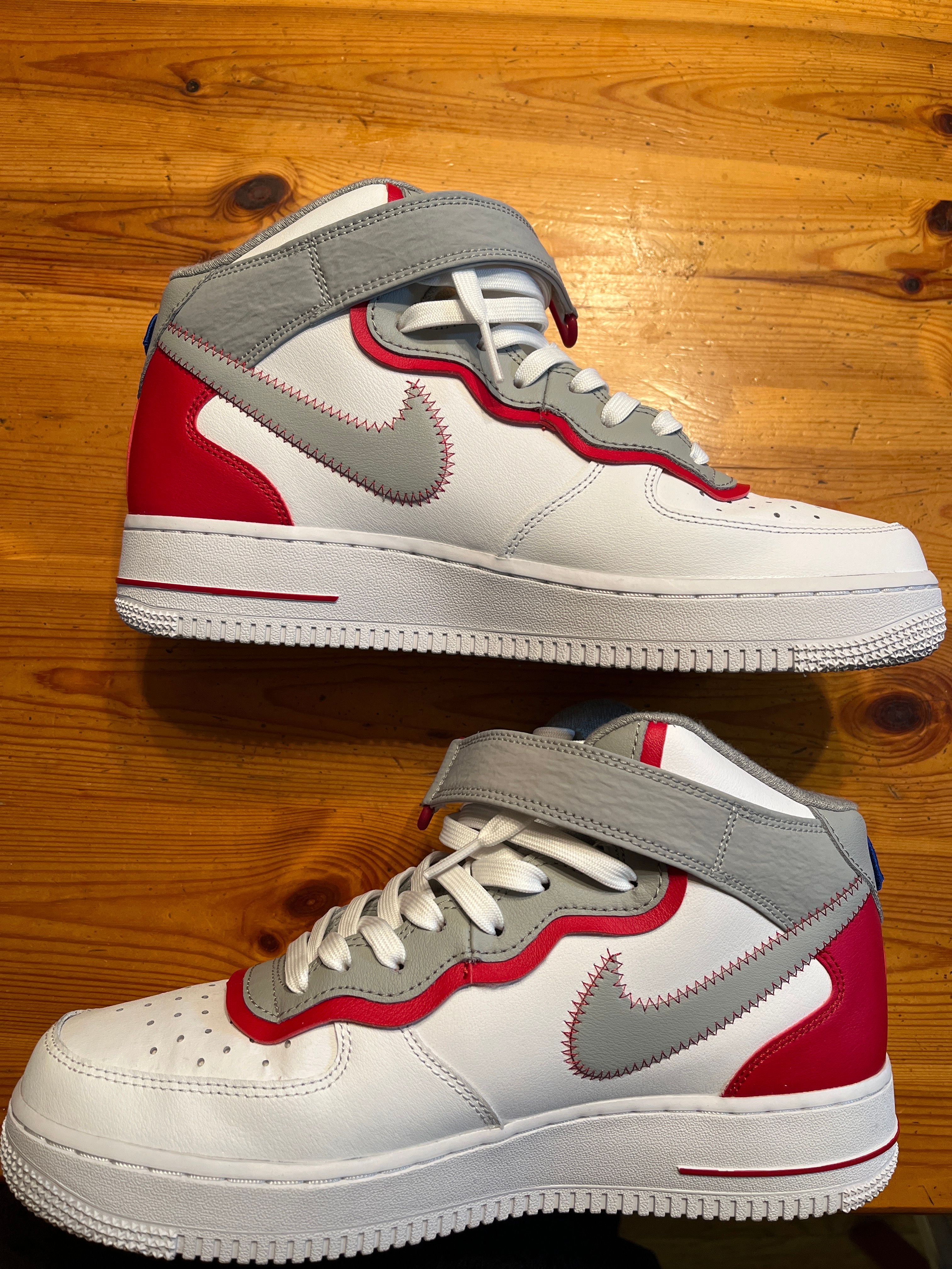 Nike Air Force 1 Mid '07 LV8 "White/Gym Red"
