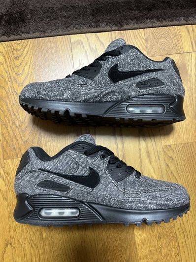 LOOPWHEELER × Nike Air Max 90 "Grey/Black"